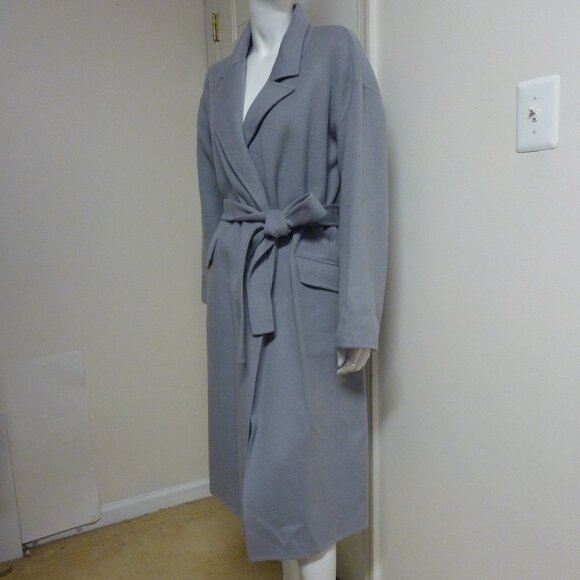 Theory Wool & Cashmere-Blend Robe Coat - Picture 8 of 10
